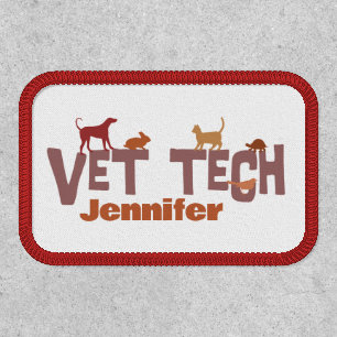 Personalized Vet Tech Patch