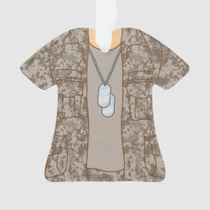 Personalized Veteran Military Soldier Ornament