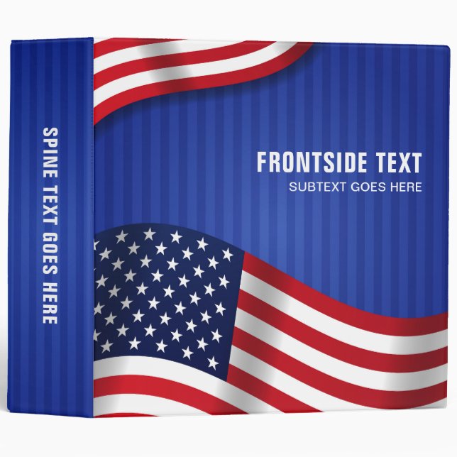Personalized Veterans Honor Photo Memory Book 3 Ring Binder (Front/Spine)