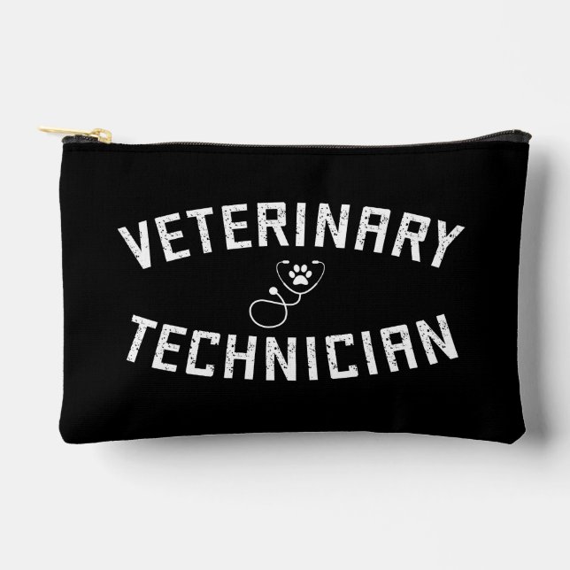 Personalized Veterinary Technician Accessory Pouch (Front)