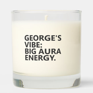 Personalized “VIBE: BIG AURA ENERGY.” Scented Candle