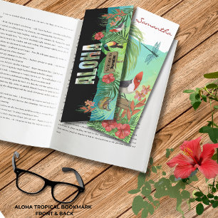 Personalized Vibrant Aloha Tropical Paradise  Bookmarks