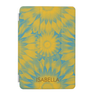 Personalized Vibrant Sunflower Tie-Dye Art iPad Mini Cover