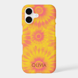 Personalized Vibrant Sunflower Tie-Dye Art iPhone 17 Case