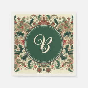 Personalized Victorian/Christmas  Napkins