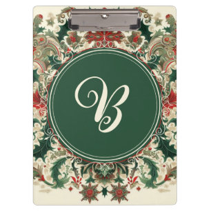 Personalized Victorian/Classic/Vintage Christmas Clipboard