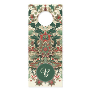 Personalized Victorian/Classic/Vintage Christmas Door Hanger