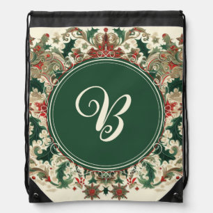 Personalized Victorian/Classic/Vintage Christmas Drawstring Bag