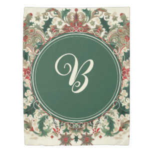 Personalized Victorian/Classic/Vintage Christmas Duvet Cover