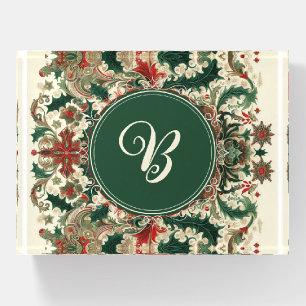 Personalized Victorian/Classic/Vintage Christmas Paperweight