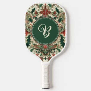 Personalized Victorian/Classic/Vintage Christmas Pickleball Paddle