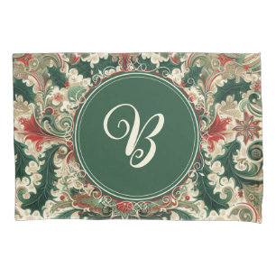 Personalized Victorian/Classic/Vintage Christmas Pillow Case