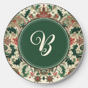 Personalized Victorian/Classic/Vintage Christmas Wireless Charger