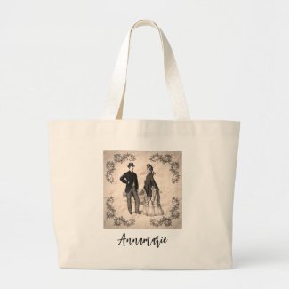 Personalized Victorian Couple vintage design