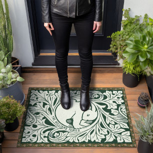 Personalized Victorian Hare Doormat Arts and Craft