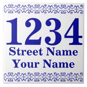 Personalized Victorian Street Address Tile