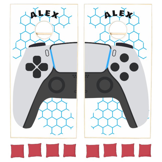 Personalized Video Game Controller Gamer Grid (Set)