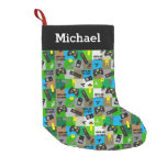 Personalized Video Game Gamer Boys Tweens Teens Small Christmas Stocking at Zazzle