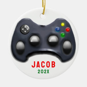Personalized Video Gamer 2026 Collectible Ceramic Ornament