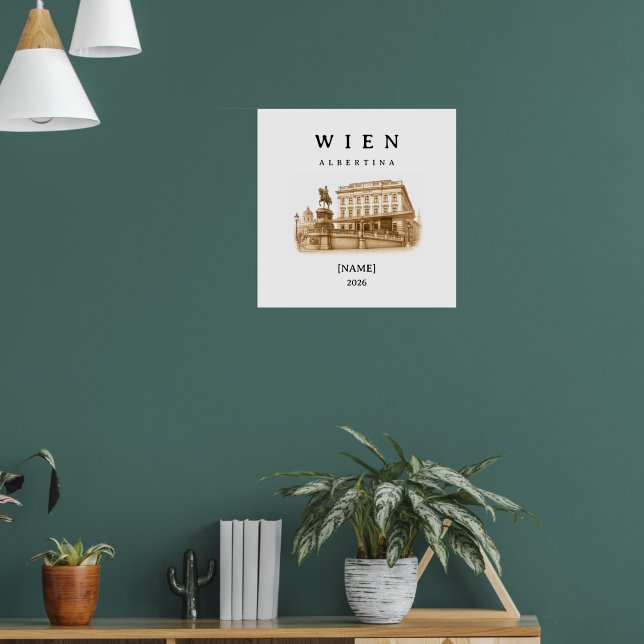 Personalized Vienna Albertina | Name & Year Poster (Living Room 1)