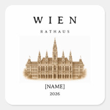 Personalized Vienna City Hall | Name & Year