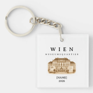 Personalized Vienna Museumsquartier | Name & Year Keychain