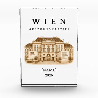 Personalized Vienna Museumsquartier | Name & Year Photo Block