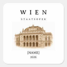 Personalized Vienna State Opera | Name & Year