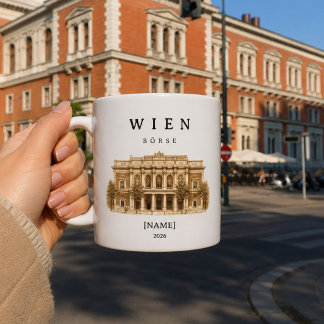 Personalized Vienna Stock Exchange Mug | Name & Ye