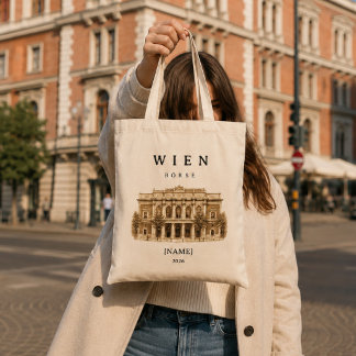 Personalized Vienna Stock Exchange | Name & Year Tote Bag