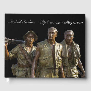 Personalized Vietnam Memorial Statue Guest Book