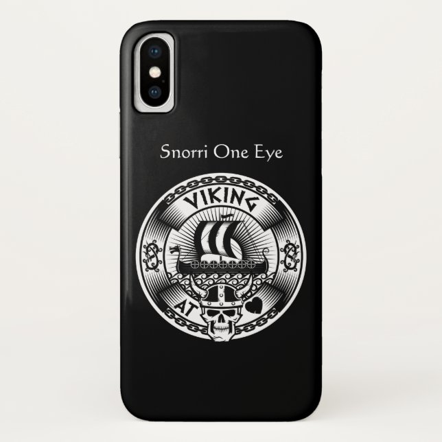 Personalized Viking at Heart Case-Mate iPhone Case (Back)