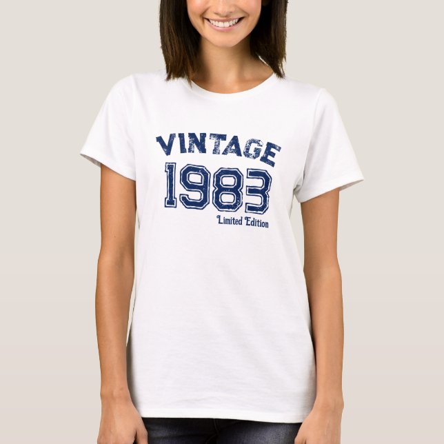 Personalized Vintage 1983 limited Edition T-Shirt (Front)
