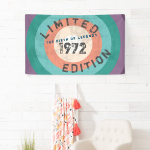 Personalized Vintage 19XX Limited Edition Birthday Banner