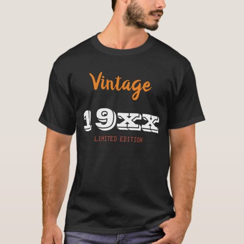 Personalized Vintage 19XX limited edition Gift T_Shirt