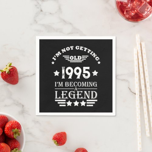 Personalized vintage 30th birthday gifts napkins