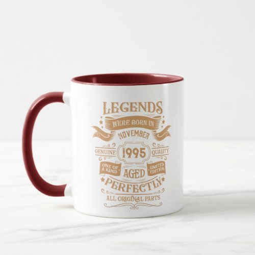 Personalized vintage 30th birthday whiskey themed mug