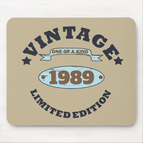Personalized vintage 35th birthday gift mouse pad