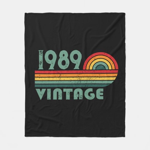 Personalized vintage 35th birthday gifts fleece blanket