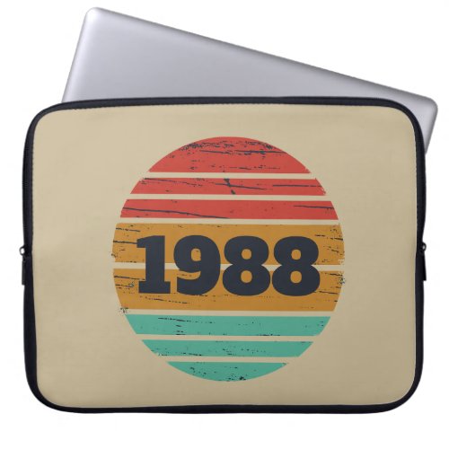 Personalized vintage 35th birthday gifts laptop sleeve