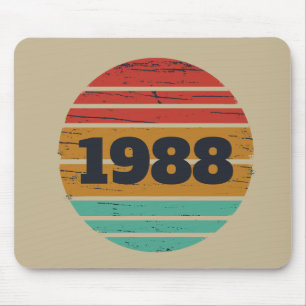 Personalized vintage 35th birthday party mouse pad