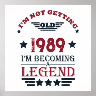 Personalized vintage 35th birthday party poster