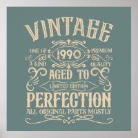 Personalized vintage 35th birthday party