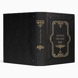 Personalized Vintage 3-Ring Binder