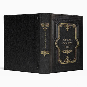 Personalized Vintage 3-Ring Binder