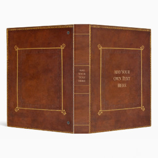 Personalized Vintage 3-Ring Binder