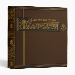 Personalized Vintage 3-Ring Binder