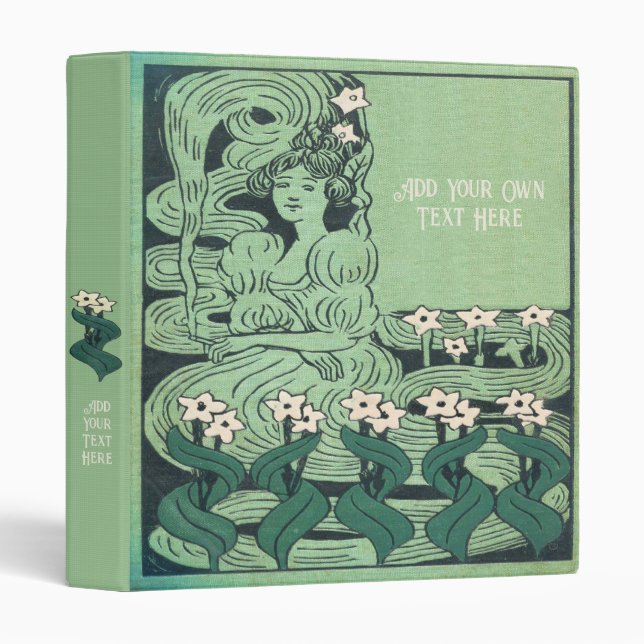 Personalized Vintage 3-Ring Binder (Front/Spine)