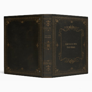 Personalized Vintage 3-Ring Binder