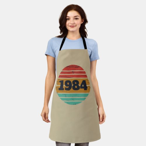 Personalized vintage 40th birthday gifts apron